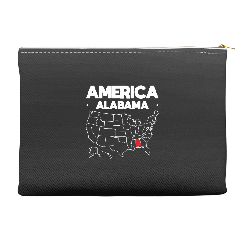 Usa Alabama, Usa Alabama Vintage, Usa Alabama Art, Usa Alabama Paintin Accessory Pouches | Artistshot