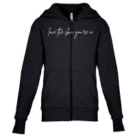 Love The Skin You're In Skincare Skin Esthetician T Shirt Youth Zipper Hoodie | Artistshot