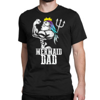 Mermaid Dad Pose Trident Merdad New Mer Dad Brother Daughter Tank Top Classic T-shirt | Artistshot