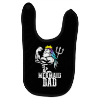 Mermaid Dad Pose Trident Merdad New Mer Dad Brother Daughter Tank Top Baby Bibs | Artistshot