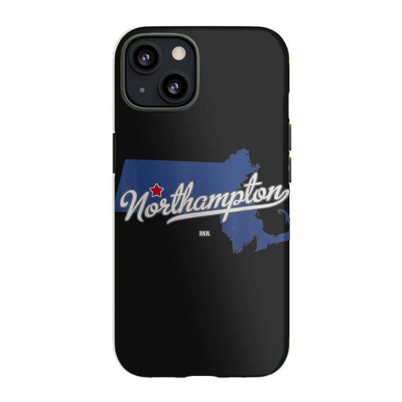 Northampton Massachusetts Ma Map Iphone 13 Case | Artistshot