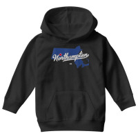 Northampton Massachusetts Ma Map Youth Hoodie | Artistshot