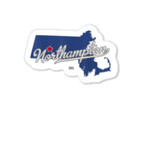 Northampton Massachusetts Ma Map Sticker | Artistshot