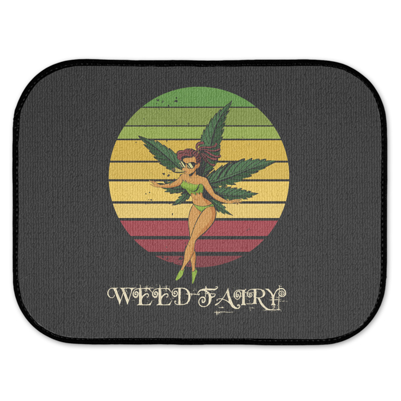 Weed Fairy, Weed Fairy Art, Weed Fairy Painting, Weed Fairy Vintage, W Rear Car Mat | Artistshot