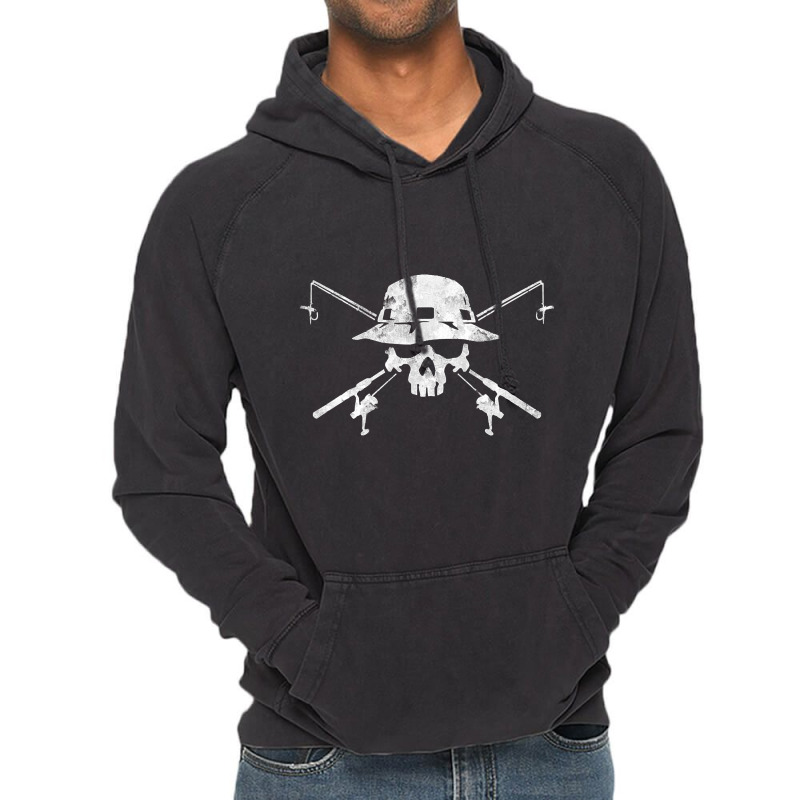 Fishing Skull, Fishing Skull Vintage, Fishing Skull Art, Fishing Skull Vintage Hoodie by SHUTREI55 | Artistshot