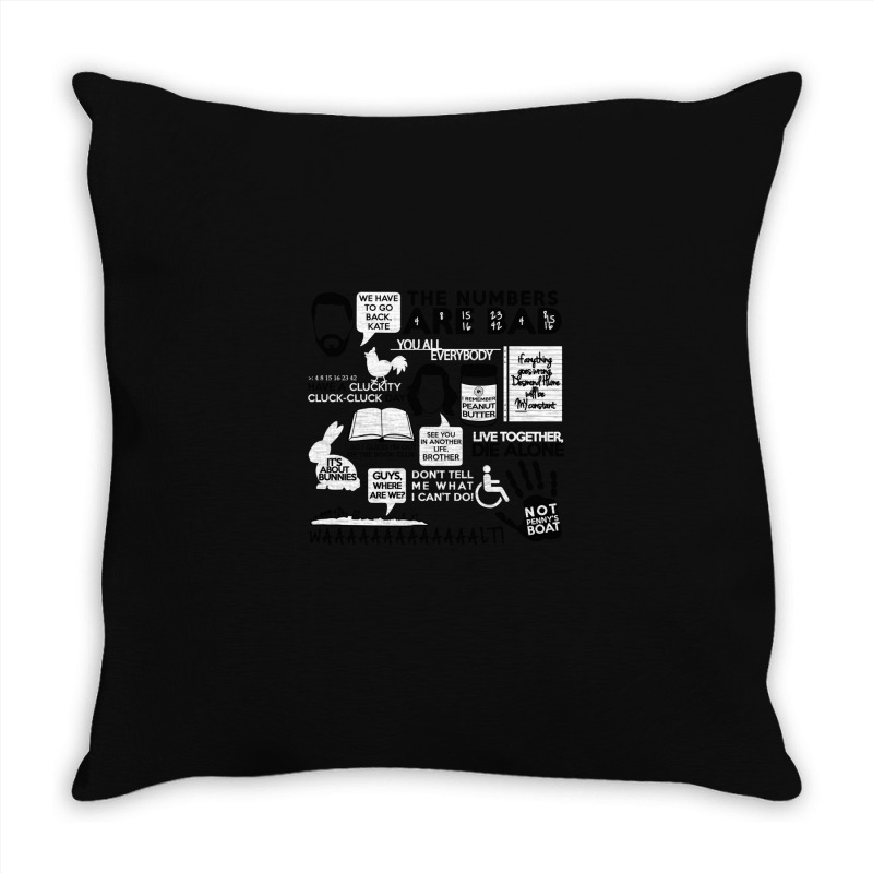 Lost Quotes Throw Pillow | Artistshot