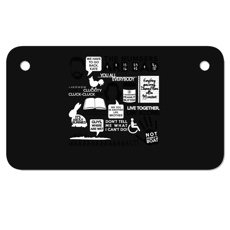 Lost Quotes Motorcycle License Plate | Artistshot