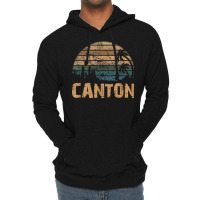 Canton Vintage Sunset Distressed Funny T Shirt Lightweight Hoodie | Artistshot