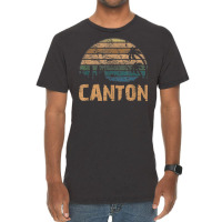 Canton Vintage Sunset Distressed Funny T Shirt Vintage T-shirt | Artistshot