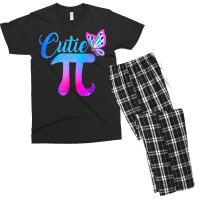 Cute & Funny Cutie Pi Math Pie Butterfly Adorable Math Pun T Shirt Men's T-shirt Pajama Set | Artistshot