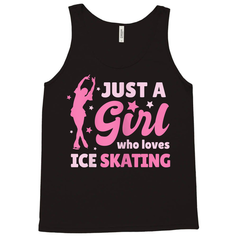 Just A Girl Who Loves Ice Skating Dance Funny Vintage Sports Tank Top by JoolsShamel | Artistshot