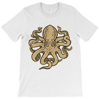 Octopus, Old School Sailor Tattoo Clipper Ship And Swallows T Shirt T-shirt | Artistshot