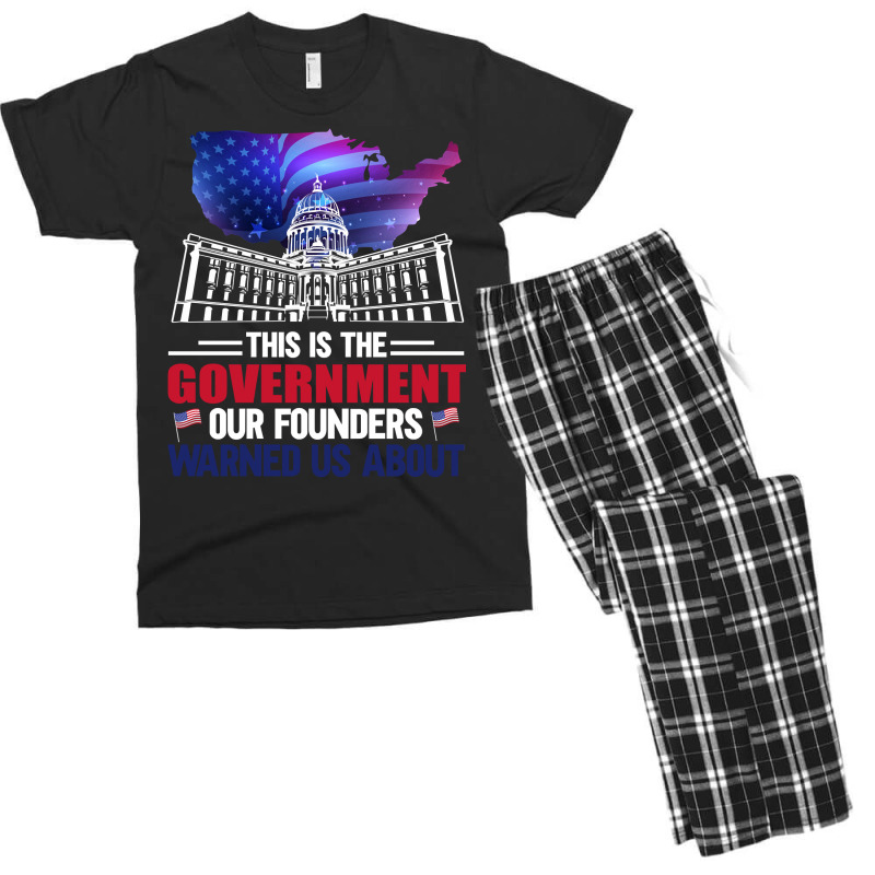 This Is The Government Our Founders Warned Us About Classic  Copy Men's T-shirt Pajama Set | Artistshot