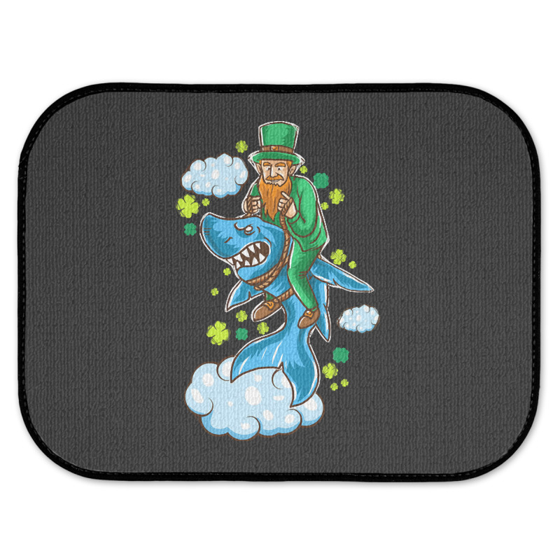 Shark St Patricks Day, Shark St Patricks Day Vintage, Shark St Patrick Rear Car Mat | Artistshot