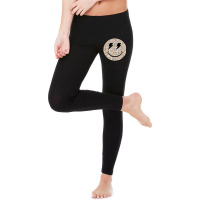 Trendy Leopard Smiley Face Lightning Bolt T Shirt Legging | Artistshot