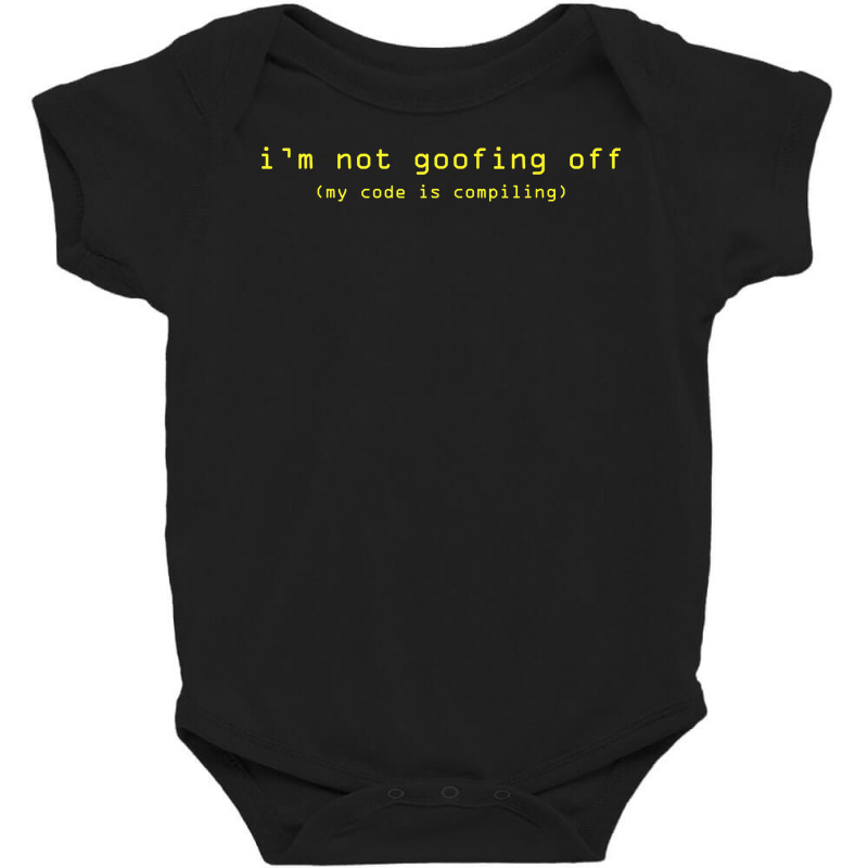 Code Is Compiling Computer Programmer Funny T Shirt Baby Bodysuit | Artistshot