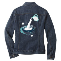 Milky Way Funny Space, Milky Way Funny Space Art, Milky Way Funny Spac Ladies Denim Jacket | Artistshot