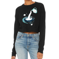 Milky Way Funny Space, Milky Way Funny Space Art, Milky Way Funny Spac Cropped Sweater | Artistshot