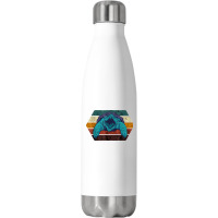 Snapping Turtle Retro Reptile Lover Sea Animal Snap Turtle Stainless Steel Water Bottle | Artistshot