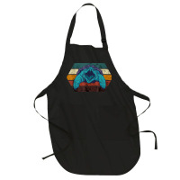 Snapping Turtle Retro Reptile Lover Sea Animal Snap Turtle Full-length Apron | Artistshot