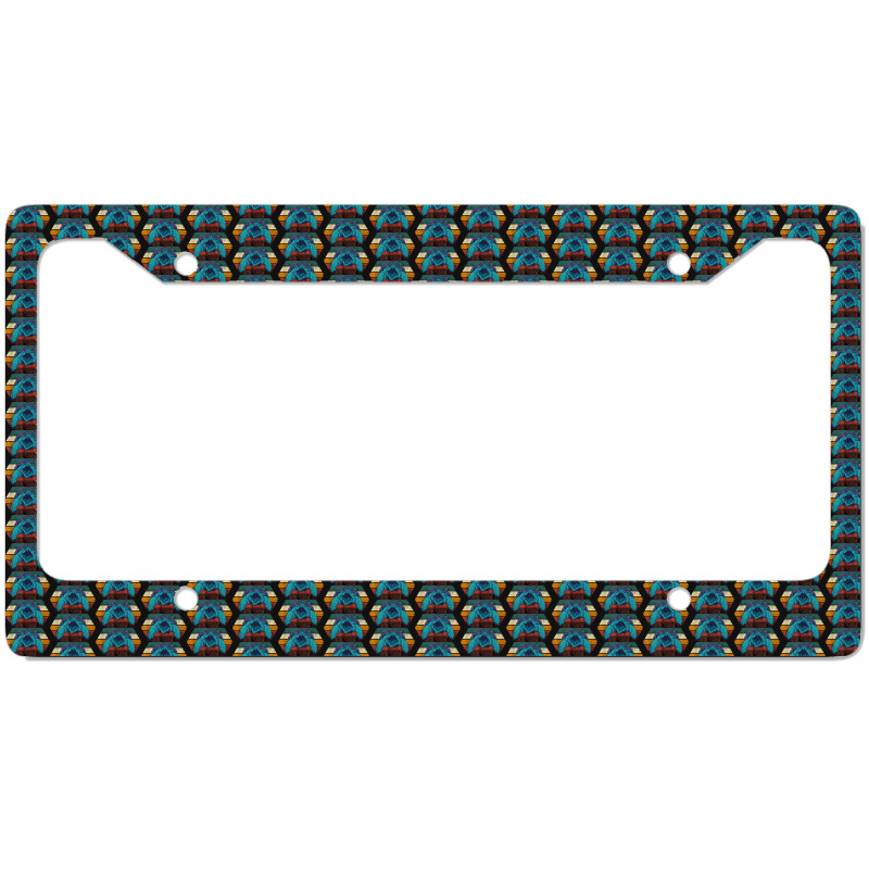 Snapping Turtle Retro Reptile Lover Sea Animal Snap Turtle License Plate Frame | Artistshot