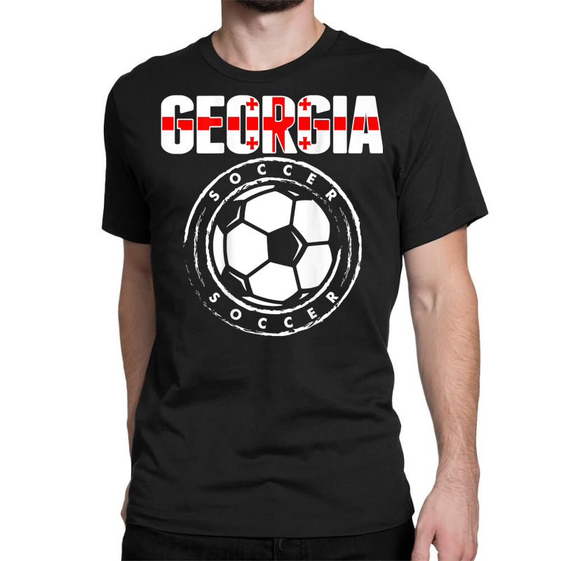 Georgia Soccer Lovers Jersey Support Georgian Football Team T Shirt Classic T-shirt by cluniepfa | Artistshot