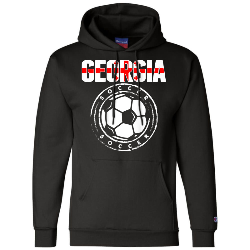 Georgia Soccer Lovers Jersey Support Georgian Football Team T Shirt Champion Hoodie by cluniepfa | Artistshot