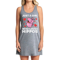 Cool Hippo Art For Women Girls Hippopotamus Safari Zoologist T Shirt Tank Dress | Artistshot