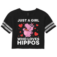 Cool Hippo Art For Women Girls Hippopotamus Safari Zoologist T Shirt Scorecard Crop Tee | Artistshot