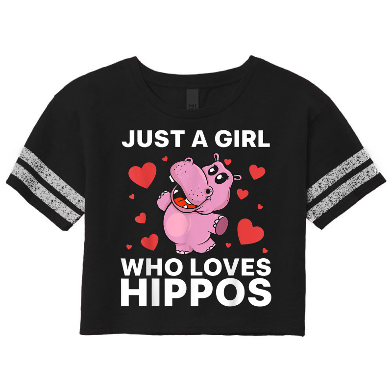 Cool Hippo Art For Women Girls Hippopotamus Safari Zoologist T Shirt Scorecard Crop Tee by cm-arts | Artistshot