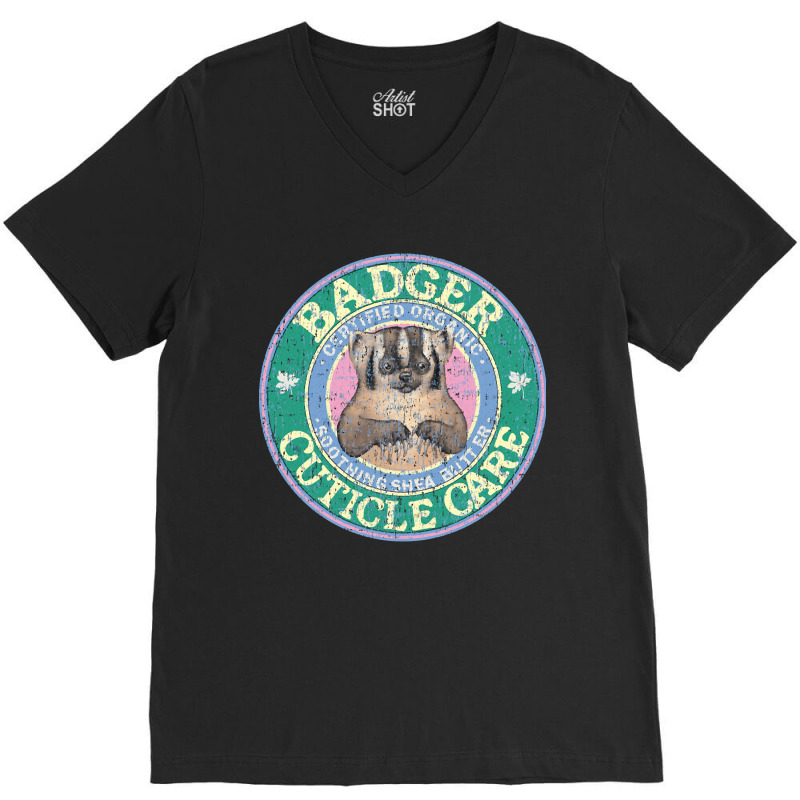 Badger Cuticle Care, Badger Cuticle Care Vintage, Badger Cuticle Care  V-neck Tee | Artistshot