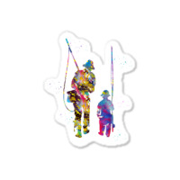 Father And Son Fishing, Father And Son Fishing Vintage, Father And Son Sticker | Artistshot