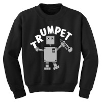 Trumpet Robot, Trumpet Robot Art, Trumpet Robot Vintage, Trumpet Robot Youth Sweatshirt | Artistshot