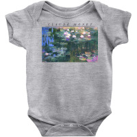 Trendy Claude Monet Lily Pad Picture T Shirt Baby Bodysuit | Artistshot