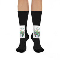 Zombie Bunnies, Zombie Bunnies Art, Zombie Bunnies Painting, Zombie Bu Crew Socks | Artistshot