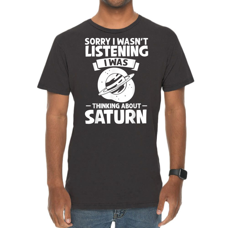 Saturn Planet Ring Solar System Gas Atmosphere Space T Shirt Vintage T-Shirt by cm-arts | Artistshot