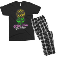 Party Mode Upside Down Pineapple Swinger Vanilla Swapping Tank Top Men's T-shirt Pajama Set | Artistshot