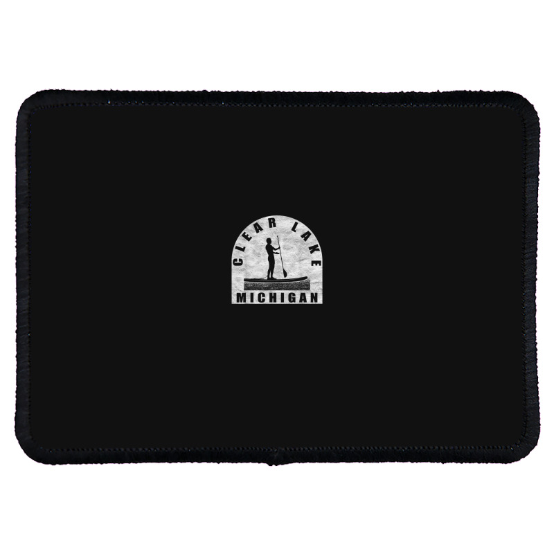 Clear Lake Paddleboarding Michigan Rectangle Patch | Artistshot