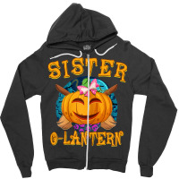 Brother Sister Halloween Costume Jack O Lantern Pumpkin Zipper Hoodie | Artistshot