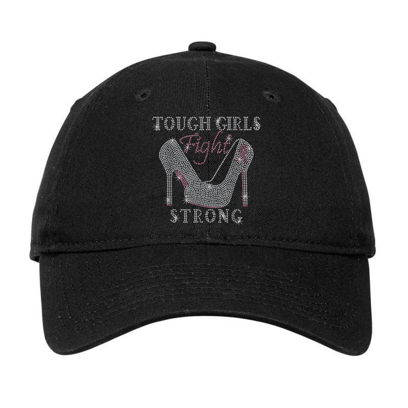 Tough Girls Fight High Heel Rhinestone Woman Birthday Adjustable Cap by Queens | Artistshot