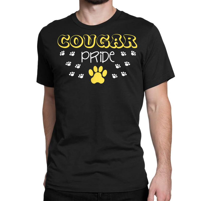 Cougar Pride Paw Shirt Classic T-shirt by cm-arts | Artistshot