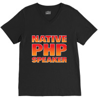 Native Php Speaker, Native Php Speaker Art, Native Php Speaker Vintage V-neck Tee | Artistshot