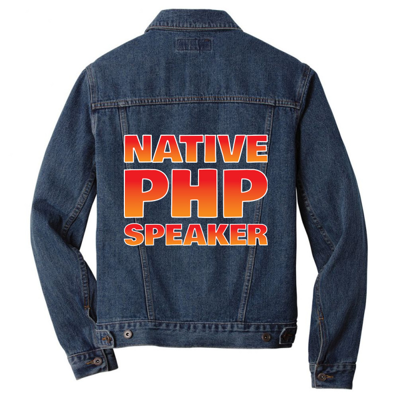 Native Php Speaker, Native Php Speaker Art, Native Php Speaker Vintage Men Denim Jacket by cm-arts | Artistshot