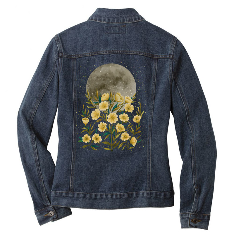 Greeting The Moon, Greeting The Moon Art, Greeting The Moon Painting,  Ladies Denim Jacket by cm-arts | Artistshot