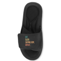 Eat Sleep Skipping Rope Repeat Slide Sandal | Artistshot