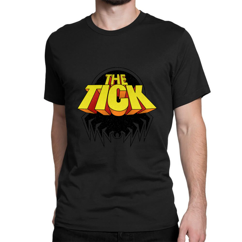 The Tick Superhero Parody Cartoon Character's Emblem Classic T-shirt by RobinIntorcia | Artistshot