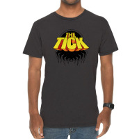 The Tick Superhero Parody Cartoon Character's Emblem Vintage T-shirt | Artistshot