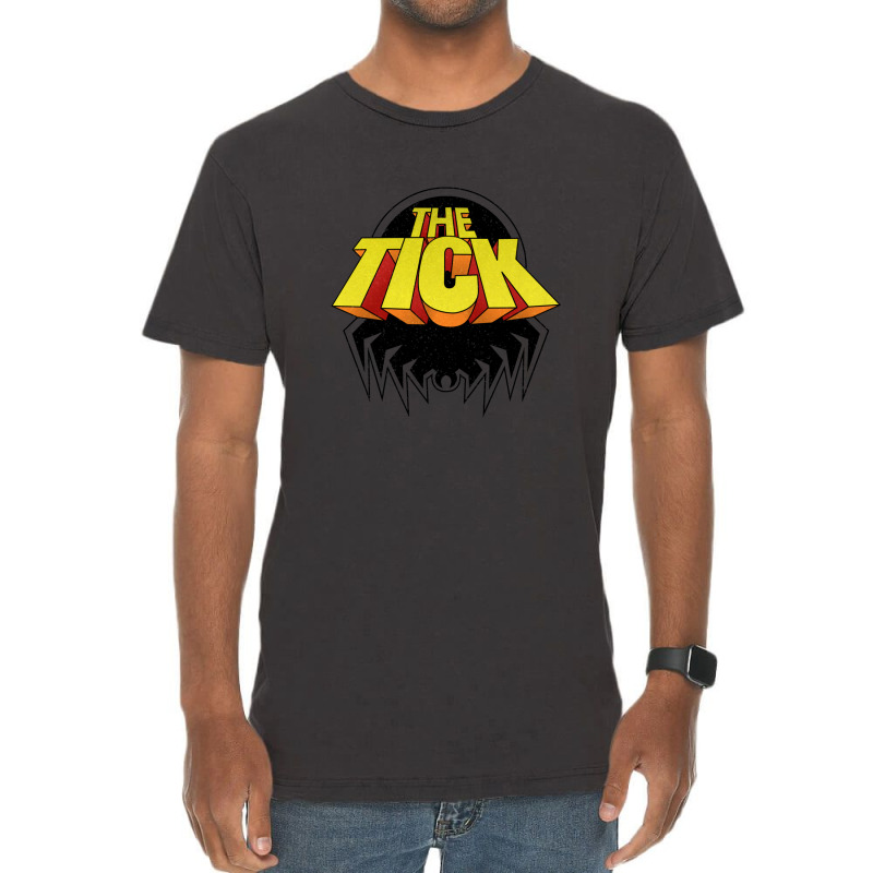 The Tick Superhero Parody Cartoon Character's Emblem Vintage T-Shirt by RobinIntorcia | Artistshot