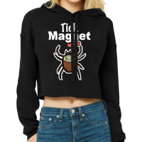 Tick Magnet Cropped Hoodie | Artistshot