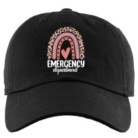 Emergency Department Rainbow Leopard Emergency Room Nursing Long Sleev Kids Cap | Artistshot